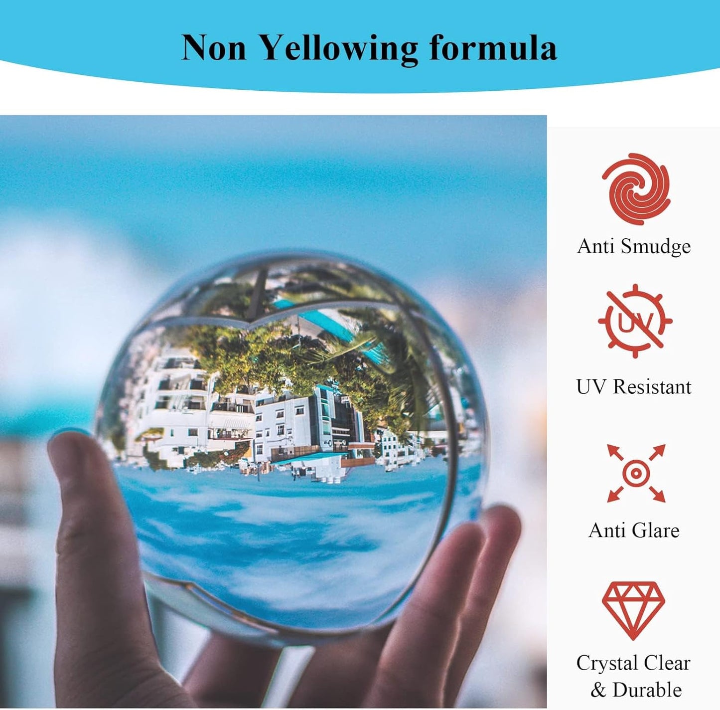 Epoxy Resin, 32OZ Epoxy Resin Crystal Clear, Not-Yellowing No-Bubble, Self Leveling Easy-Pour