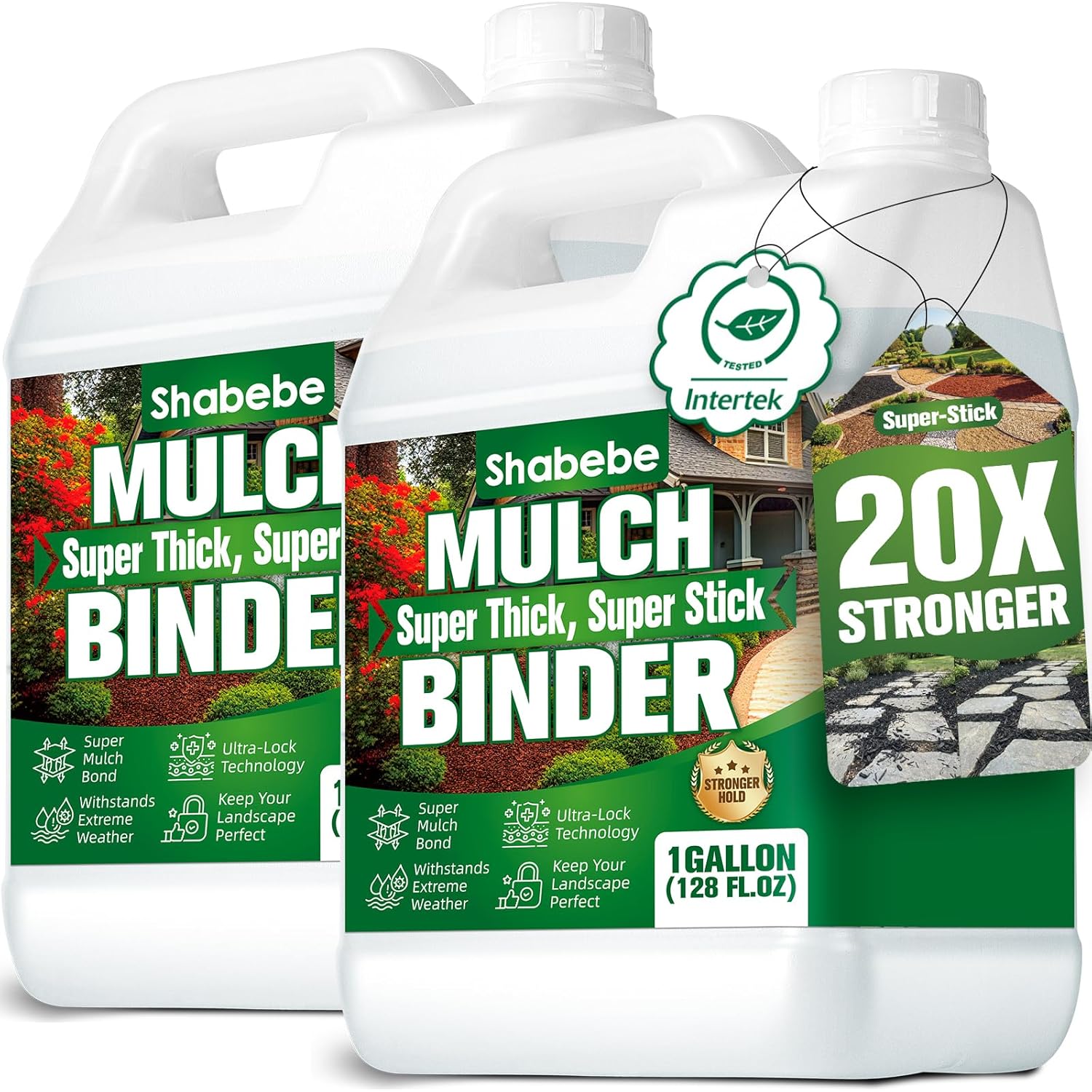 Shabebe Mulch Glue 2 Gallon Concentrated - Super Thick Super Stick