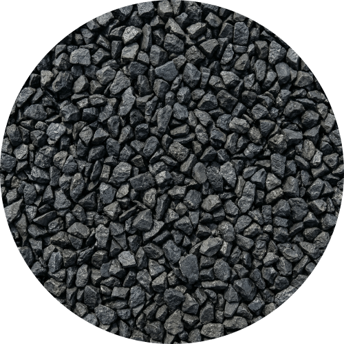 Close-up of dark gray rocks