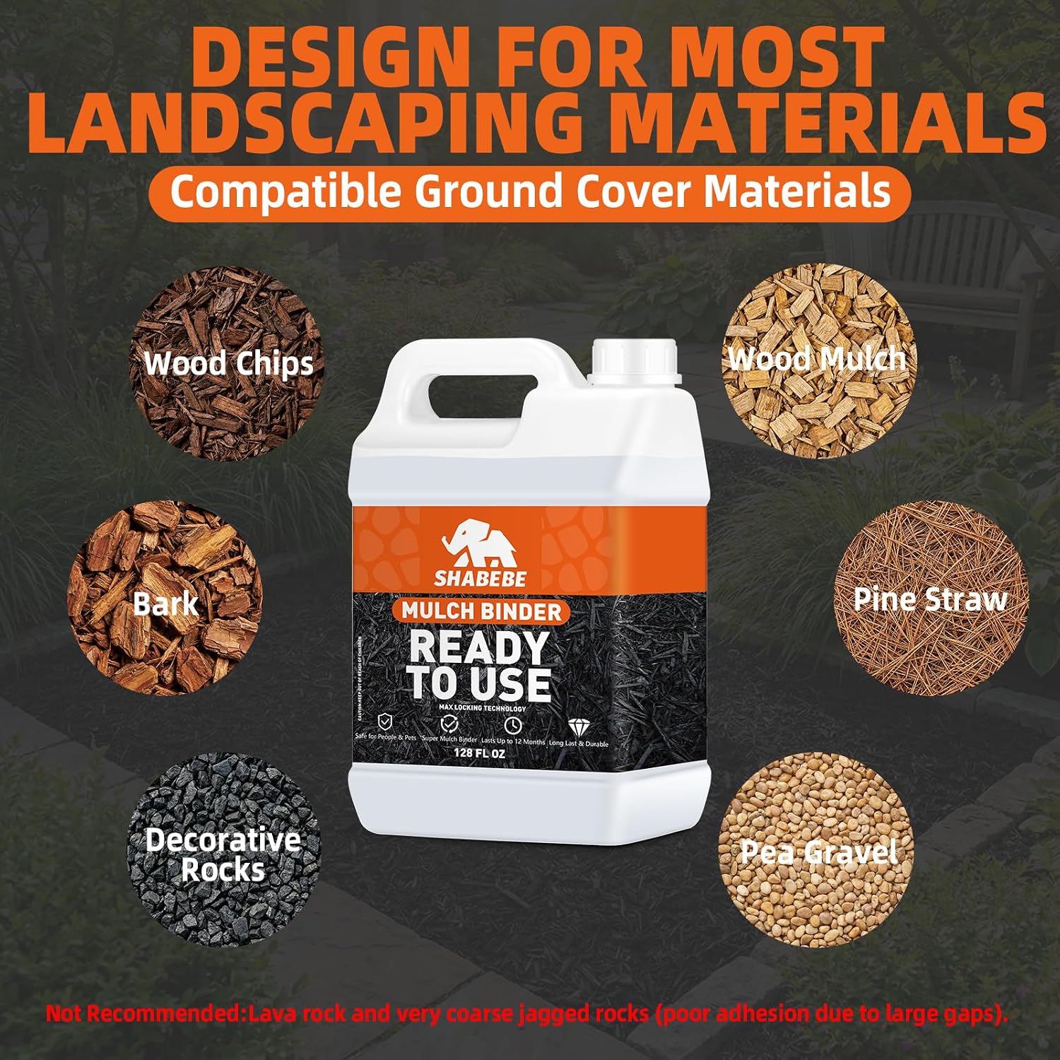 Shabebe Mulch Glue 1 Gallon - Ready to Use