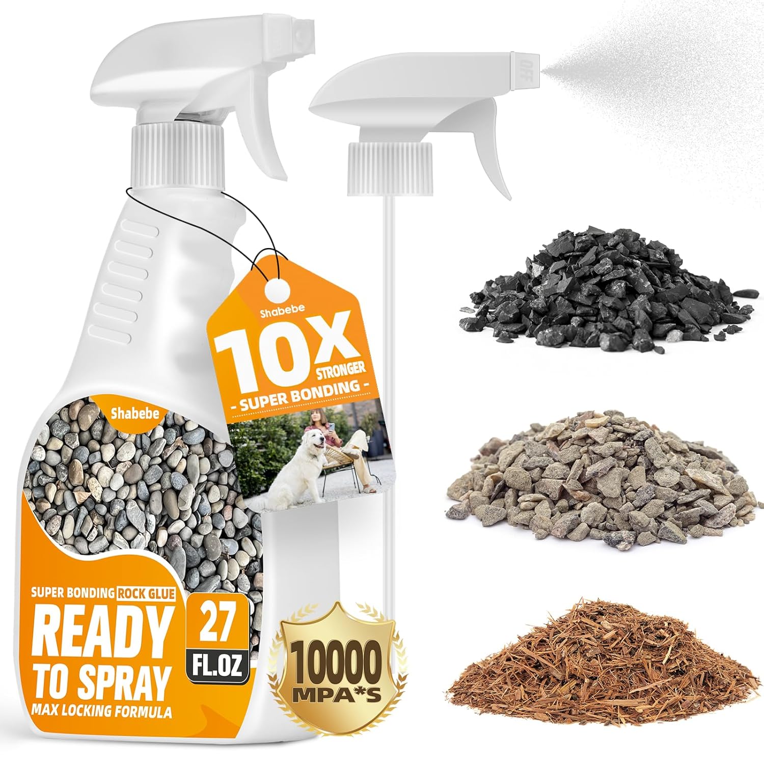 Shabebe Rock Glue Spray 27 fl oz - Ready to Use