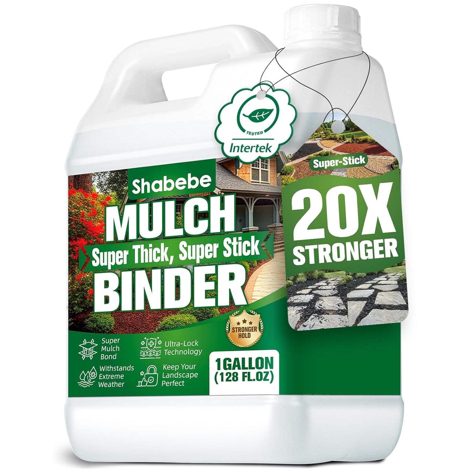 Shabebe Mulch Glue 1 Gallon Concentrated - Super Thick Super Stick
